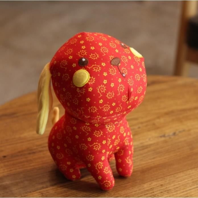 peluche chien rouge