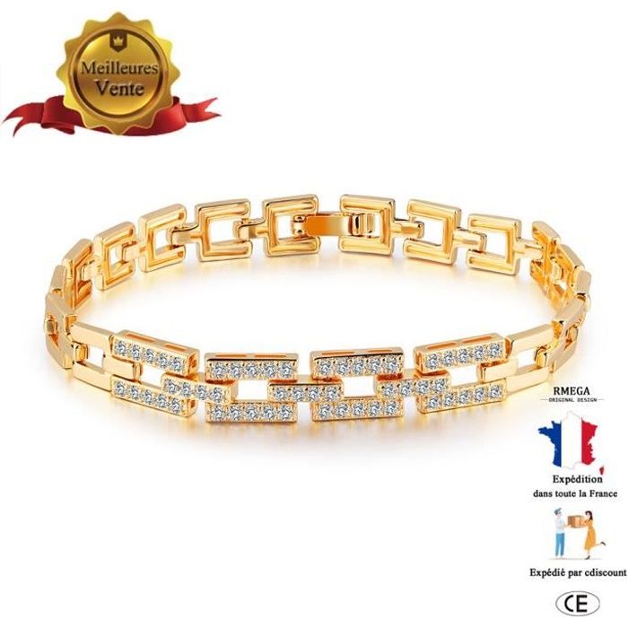 RMEGA - Bracelet Femme - Bijoux Mariage - Cadeau Femme - Bijoux Femme - Personnalité - Résistant à Couleur