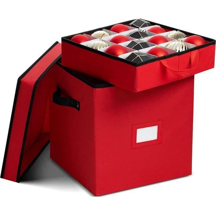 Boîte de rangement à roulettes pour décoration de lit - Boîte de rangement  pour sapin de Noël 