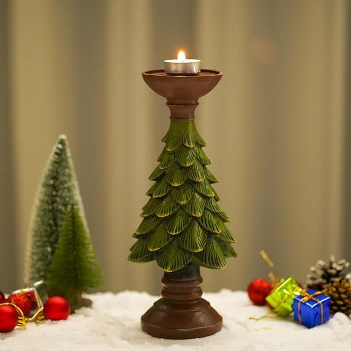 Bougeoir De Noël En Forme De Sapin – Fabrication Française, Neuf