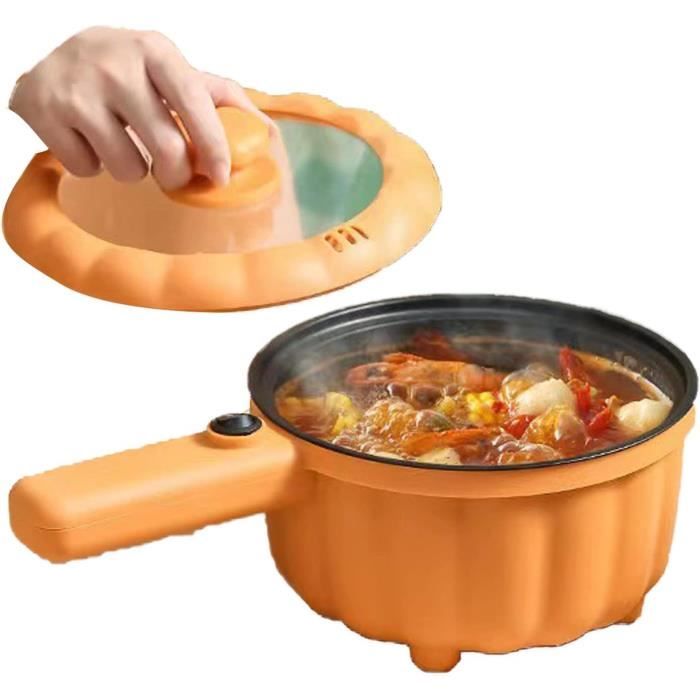 Marmite Électrique Double Compartiments 6L – 1300W, Antiadhésive, Idéale Pour Fondue, Soupe & Cuisson Simultanée