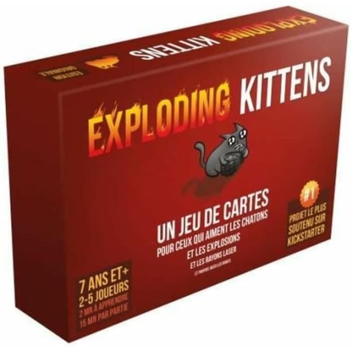 ASMODEE – Extension Imploding Kittens – Jeu De Cartes Délirant – Dès 7 Ans – 2 à 6 Joueurs – 15 Minutes – Version Française