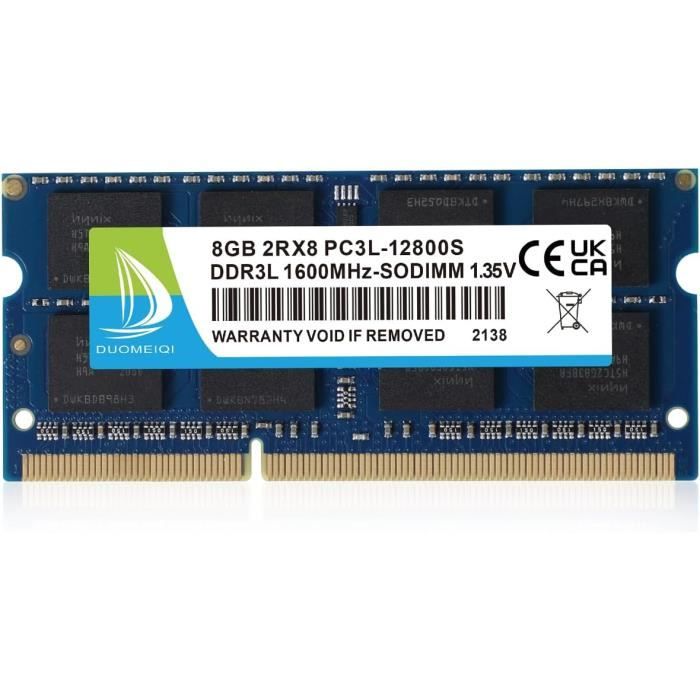 Module De Mémoire Ddr3 Pc3L-12800S Sodimm Ddr3 1,35 V-1,5 V Non-Ecc 204 - Foto 7