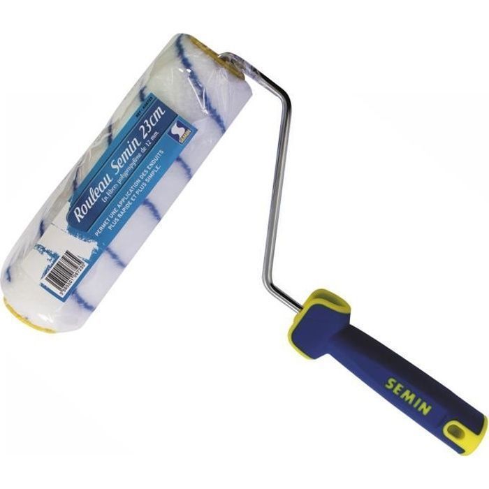 Rouleau pour application d'enduit ou de peinture Semin - 23 cm