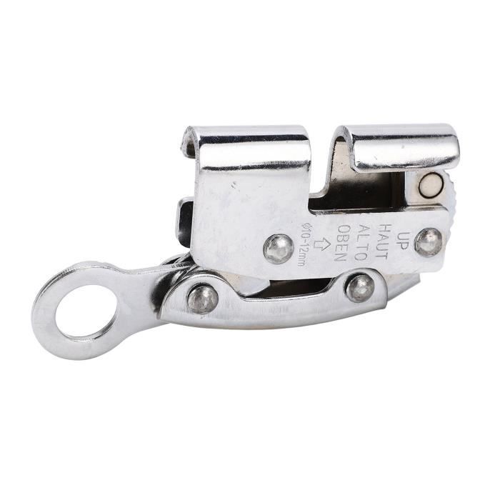 Coulisseau Anti-Chute Escalade Acier Allié - Autobloquant Solide Pour Arboriculteurs Et Expéditions, 430g