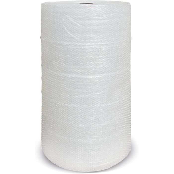 Lot Emballage : 2 Rouleaux De Papier Bulle 30cm X 11m + 2 Rubans + 25 Autocollants "Fragile"