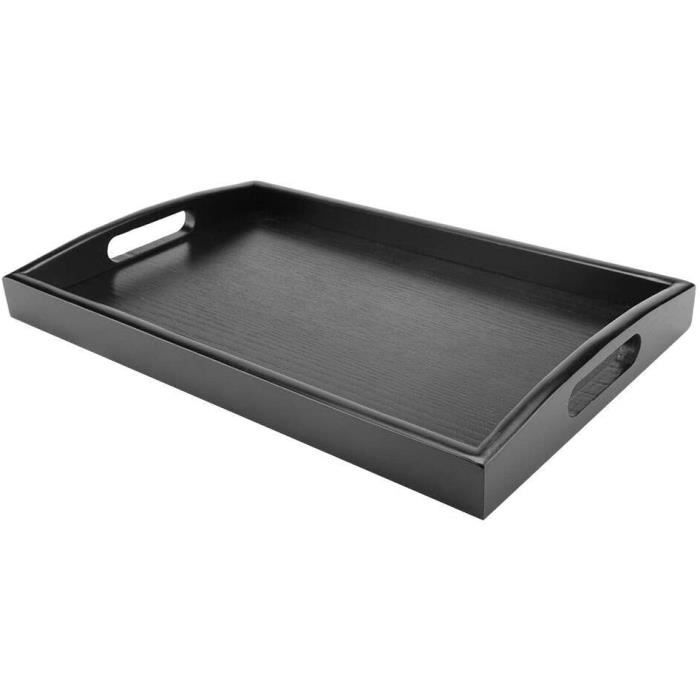 Plateau de Table Basse Rectangulaire Multifonctionnel, Plateau de Service, pour Décorer la Nourriture, pour Tenir Boisson, Nourriture, Etc