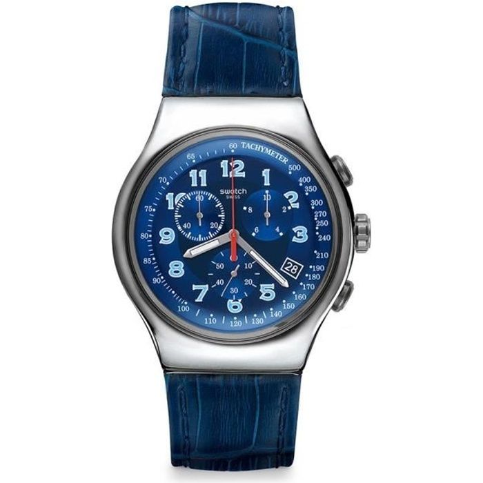 Swatch YOS449 montre quartz homme Bleu, - Achat/vente montre - Cdiscount
