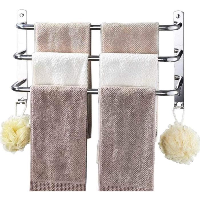 Barre Porte-serviettes Simple En Acier Inoxydable, Long 30 Cm-120 Cm, Support Mural Pour Serviette De Bain, Vis De Montage Pour Cuisine Et Salle De