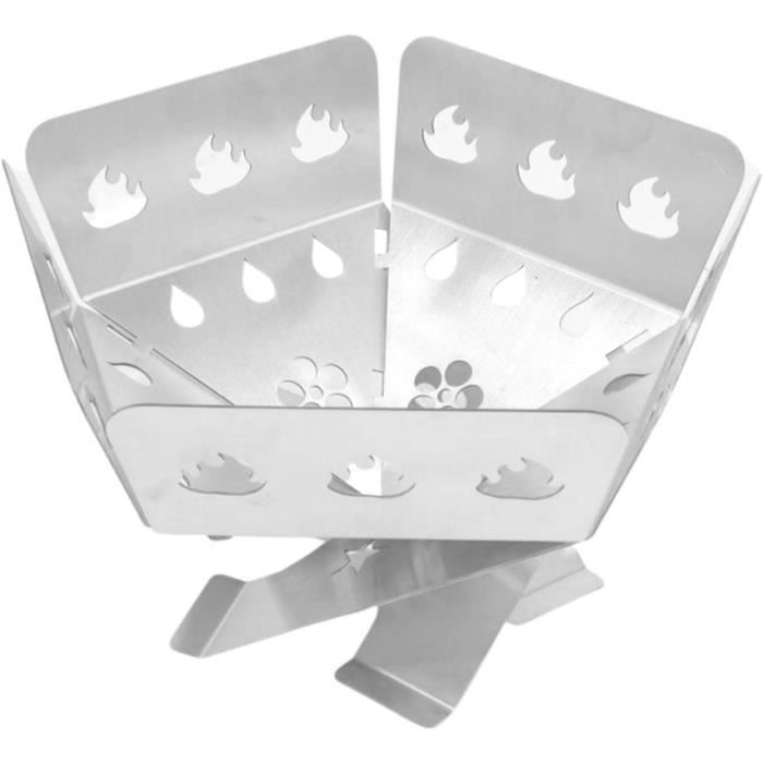 Poêle à Bois Fusée De Camping Rocket Stove Avec Grille Pliable Small