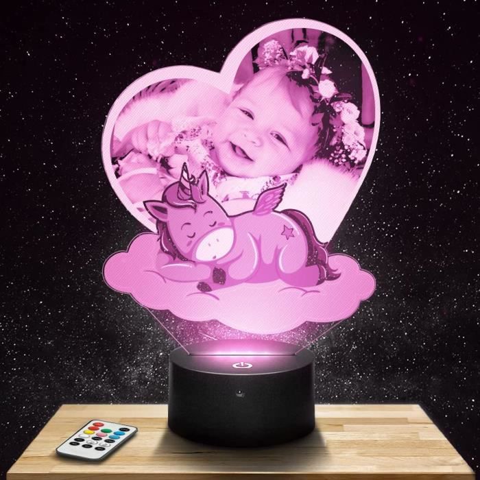 Acheter Lampe De Chevet - Ourson - 3D LED - Veilleuse Tactile - Multicolore - Décoration Enfant