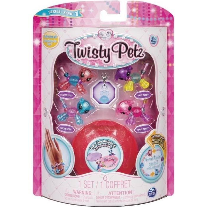 Twisty Petz, Série 3, Pack de 6 Pierres Précieuses, Coffret de Bracelets à Collectionner, pour Les Enfants À partir de 4 Ans