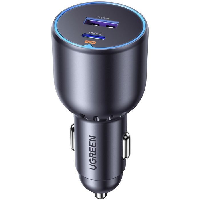 Chargeur de voiture UGREEN 1 port USB C + 1 port USB A - vue 2