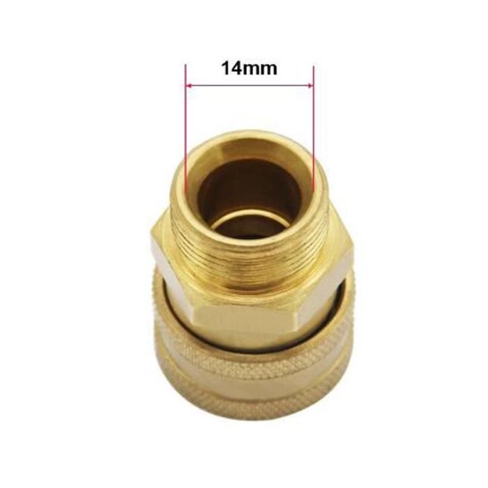 Raccord adaptateur Male M22 femelle M22 Laiton - Hygiène dépôt Raccord adaptateur Male M22 femelle M22 Laiton - Hygiène dépôt