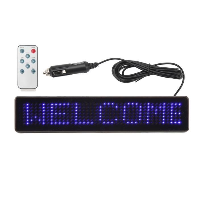 VBESTLIFE panneau LED programmable Panneau de voiture LED avec  télécommande, écran publicitaire Programmable pour Police bleue Z741B -  Cdiscount Bricolage