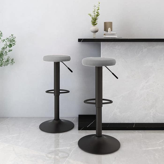 vidaXL Lot de 2 Tabourets de Bar Chaise de Pub Siège de Bistrot Meuble de Salle à Manger Cuisine Salon Maison Intérieur 333143