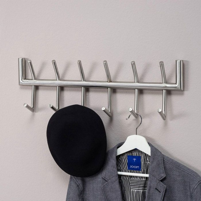 Porte-manteau De Porte Pour Portes De Salle De Bain Et De Cuisine  Gris Fonce Avec 6 Crochets 97411781