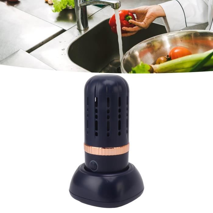 Mini Machine à Laver à Ultrasons de Voyage Lave Linge Portable à Turbine Multifonctionnelle pour Vêtements Fruits Légumes (Bleu