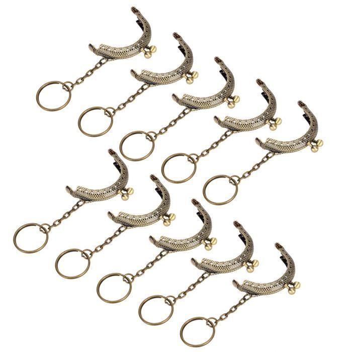 Nsiwem Fermoir Porte Monnaie 6 Pcs Serrures De Fermoir De