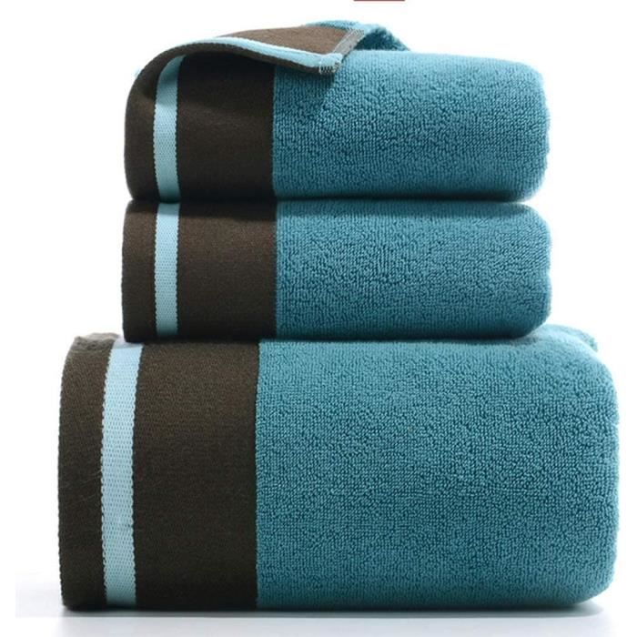 GLAMBURG Lot de 4 Serviettes Ultra Doux en Coton, Contient 2 Serviettes