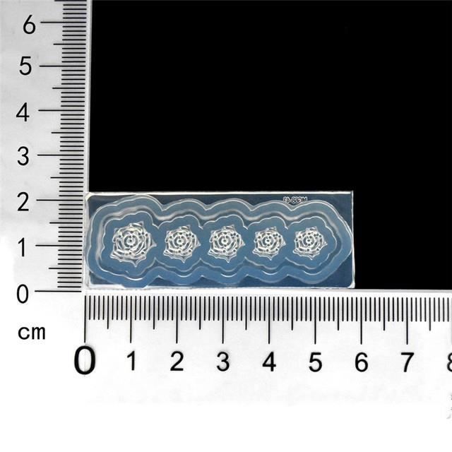 Moule En Silicone Pour Nail Art - Forme Délicate, Motifs Fleurs Et Nœuds, Pour Résine Et Gel UV