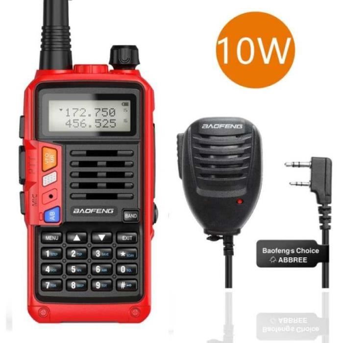 Autre matériels de camping et randonnée GENERIQUE Baofeng UV-5R réel Talkie Walkie double bande FM UHF VHF Ham Radio Transceiver wedazano806