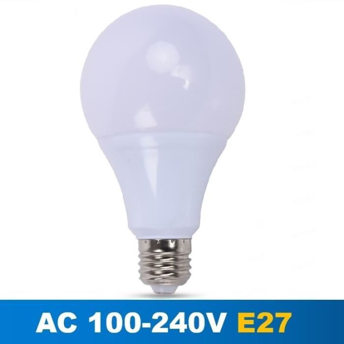 AMPOULE LED,E27 AC100V220V6WWarm White10 Pièceslot Ampoule Led