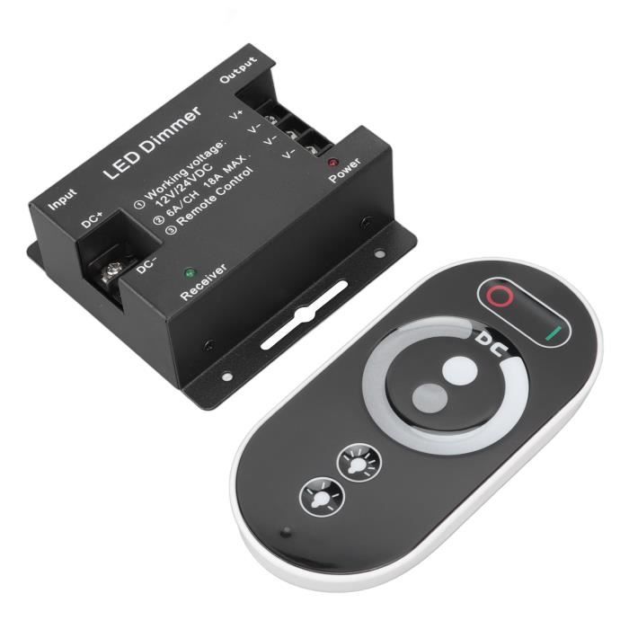 Commutateur Touche Gradateur LED 5V-12V-24V - Contrôle Luminosité