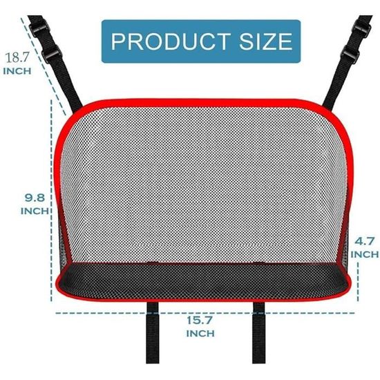 Sac De Rangement Pour Poussette EIHI - Filet à Provisions, Poche Arrière Multifonction