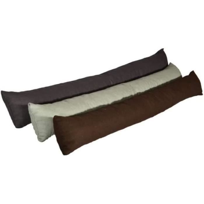 Boudin De Porte 100% Coton Beautissu - Isolant Thermique Et Acoustique 100x10cm Gris Clair