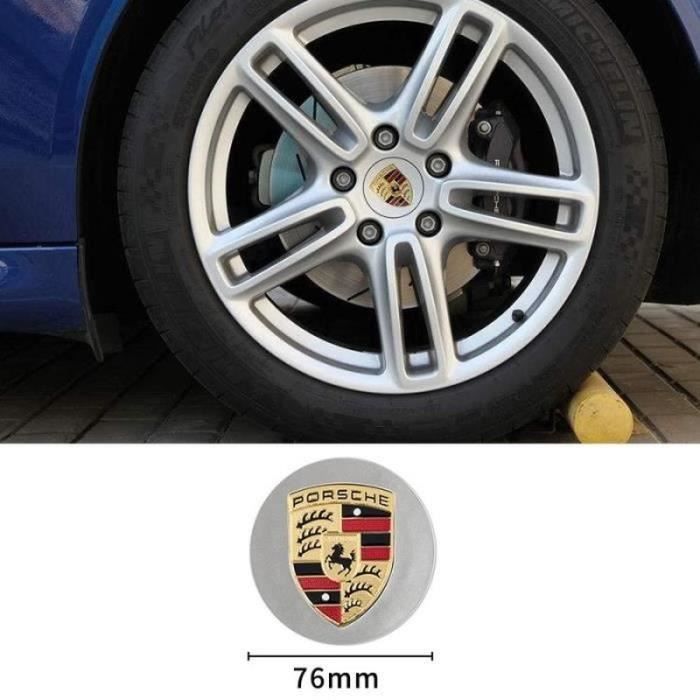 4 Cache-moyeux 76mm Pour Porsche Macan Cayenne Panamera 911 718 - Enjoliveurs Jante Argentés