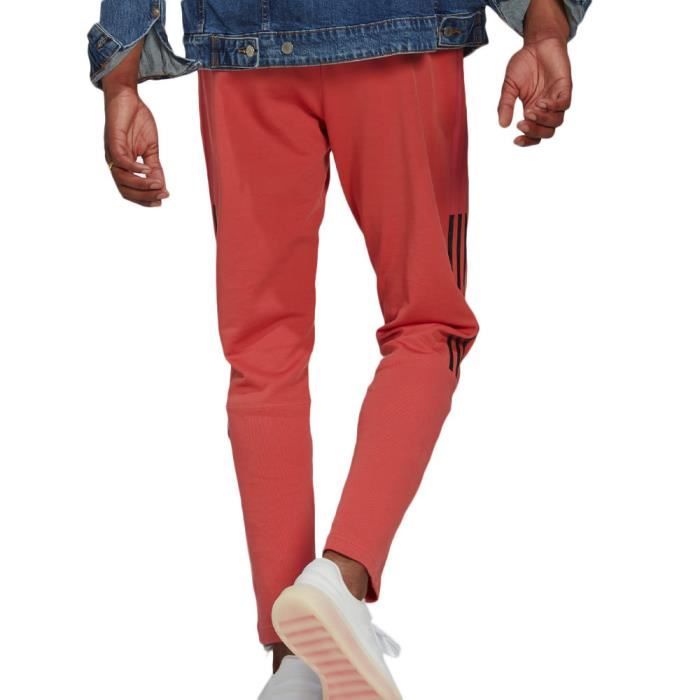 Jogging Homme Adidas Rouge Coupe reguliere Taille elastique Poches laterales