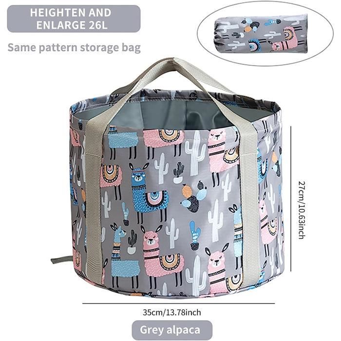 Seau Pliable MHDAMAI 8.5L – Ultra Léger, étanche, Avec Sac De Rangement, Pour Camping Et Pêche
