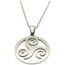 Collier Celtique Femme En Acier Inoxydable - Pendentif Spirale Breton, Chaîne 50 Cm - Amulette De Protection Symbolique - Cadeau Significatif Pour Maman Ou Fille