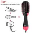 1000W One Step Hair Dryer Hot Air Brush Styler Volumizer Hair Straightener Curler Comb Roller Electric Ion Bl-2