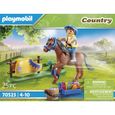 PLAYMOBIL - 70523 - Cavalier avec poney brun - Playmobil Country - 25 pièces - A partir de 4 ans-2