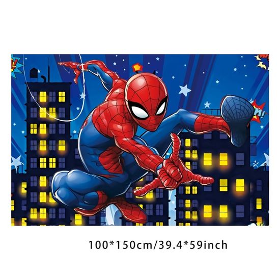 Décoration Anniversaire Spider-Man 103 Pièces - Tout Pour 10 Invités | Ballons, Assiettes, Gobelets