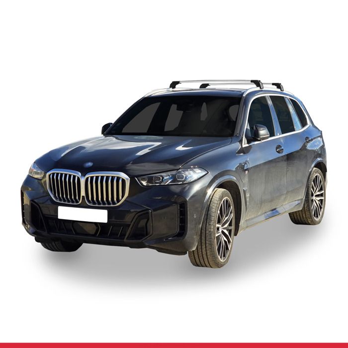 Barres De Toit Aluminium Pour BMW X5 (E70) 2007-2013 - Modèle FLY - Couleur Gris Anodisé - Charge Max 75kg (véhicule En Mouvement)