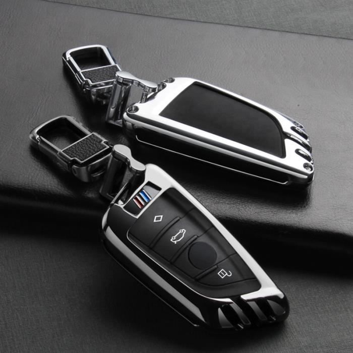 Coque clé,Clé de voiture housse de Protection coque accessoires pour BMW  nouveau 1 3 4 5 6 7 série F10 F20 - Type B-carbon black - Cdiscount Auto