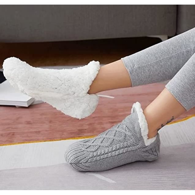 Chausson Chaussette Homme Femme Antidérapantes Slipper Maison