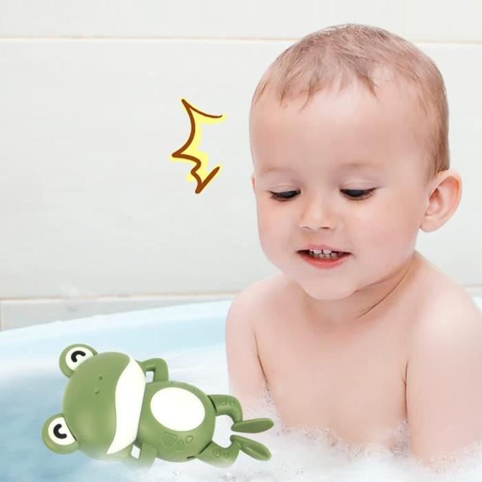 4 Pcs Jouet De Bain Bébé,Jouets De Bain En Silicone San Bpa