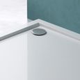Receveur de douche carré blanc extra plat Mai & Mai F1 en acrylique 70x70x4cm-3