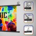 Duronic BPS100 16/9 Ecran de Projection TV et Home Cinema de 100 Pouces 254 cm | 221 x 125 cm | Fixation par Crochets | Barres lesté-3