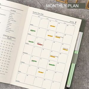 Agenda Journalier 2026 A4 - 1 Jour Par Page Avec Horaires - Couverture Rigide Noire - Planificateur Pro