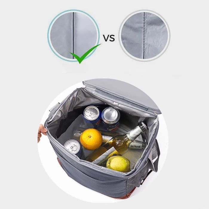 Sac Isotherme Grand Volume 16L/50L Pour Livraison De Plats - Garde Au Chaud Ou Au Froid