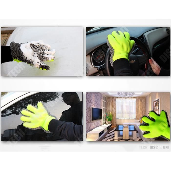Lot De 12 Gants De Lavage Microfibre Pour Voiture - Haute Qualité, Sans Rayures