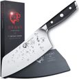 Série Carbon – Couteau couperet kiritsuke (couperet 18 cm), Couteau de Chef Chinois avec Coffret Cadeau - Couteau de Chef Japonais 7-0