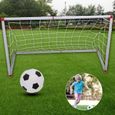Drfeify mini filet de poteau de but Filet de poteau de but de football de football pour enfants en plein air intérieur avec pompe-0