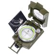 Camping Boussole Multifonction Professionnelle Orientation Militaire Portable avec Inclinomètre et Echelle Compas à Extérieur-0