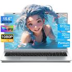 MICREAR PC Portable -15.6 ''FHD-Intel Pentium Gold 6500Y(Jusqu'à 3.4 GHz)-32 Go RAM-512Go SSD-Windows 11 Pro-ordinateur Portable